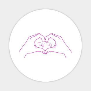 Tay Tay Heart Hands Drawing Magnet